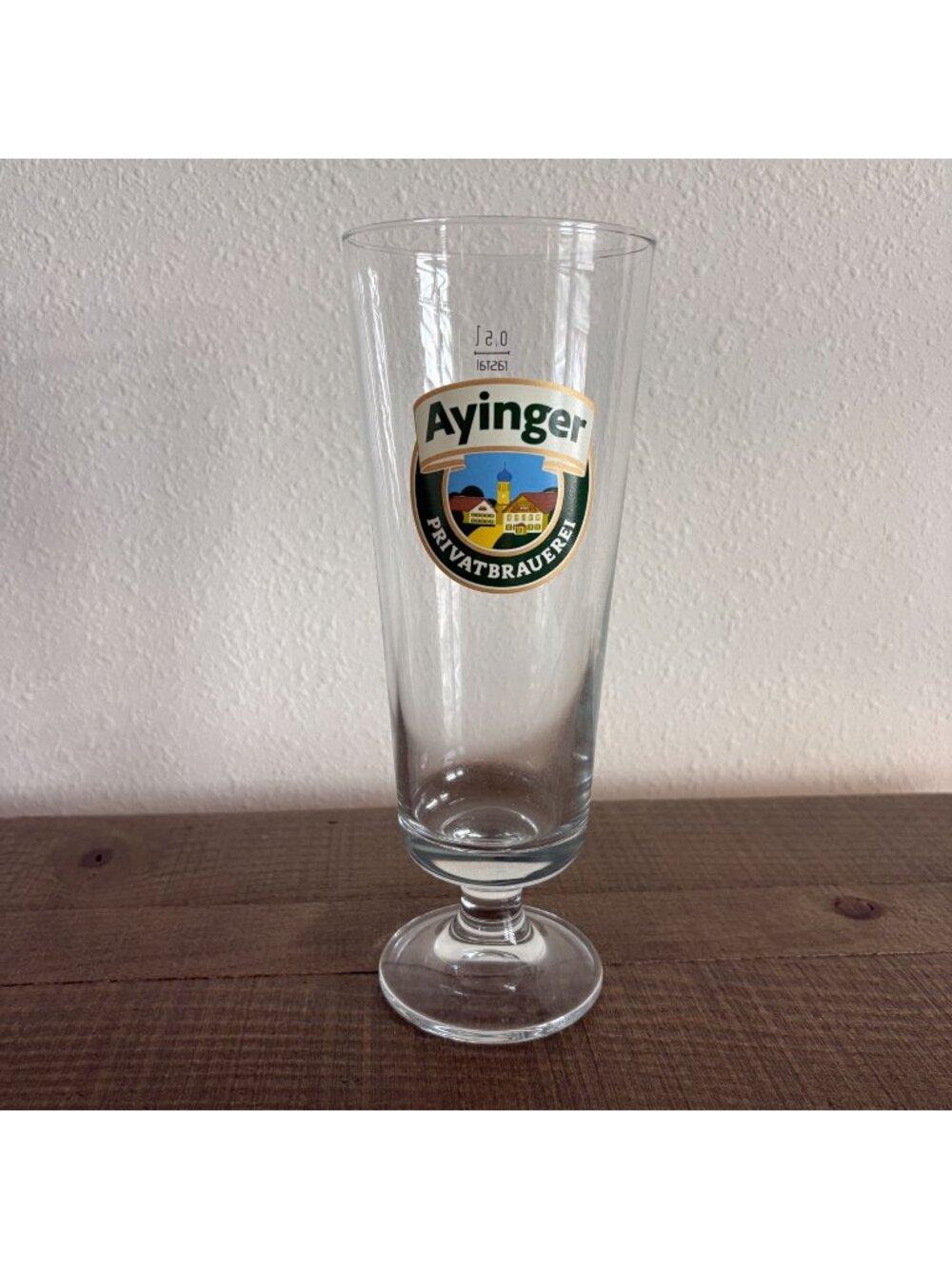 Ayinger PrivatBrauerei Footed Beer Glass Rastal 0,5l German Beer‎